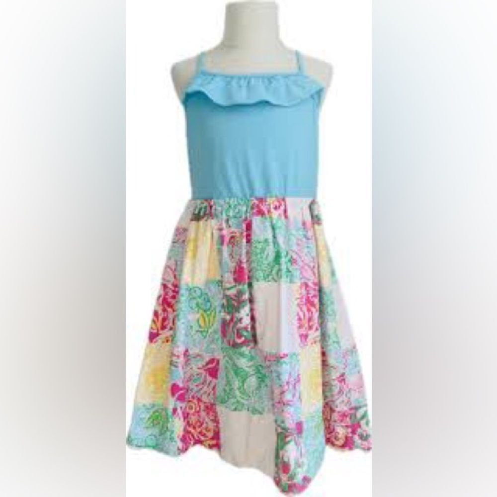 Lilly Pulitzer Girl’s Dress State Patch Multi Size Large